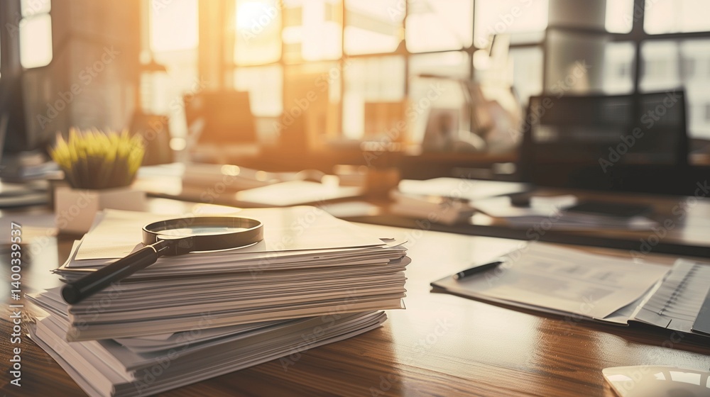 Close-up of a neatly organized stack of insurance documents with a magnifying glass on top, showcasing professionalism and attention to detail in a modern office setting.
Close-up of a neatly organized stack of insurance documents with a magnifying glass on top, showcasing professionalism and attention to detail in a modern office setting.