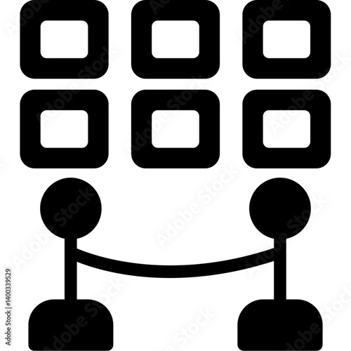 Photography Contest Glyph Icon