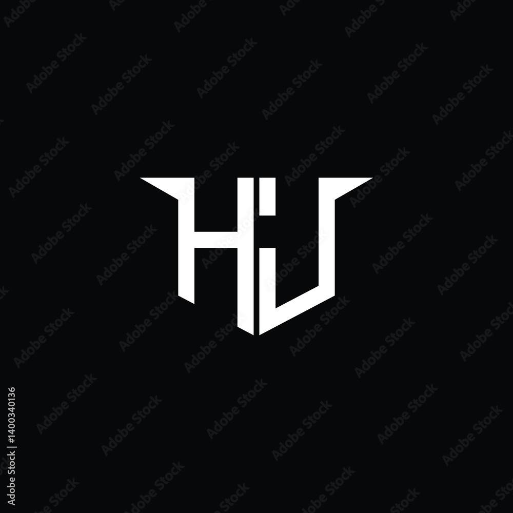 Obraz premium Modern Construction Logo with Symmetrical Design