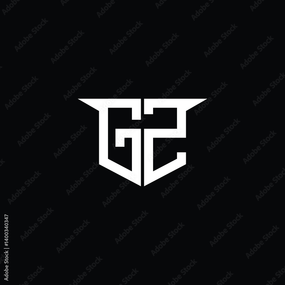 Obraz premium Modern Construction Logo with Symmetrical Design