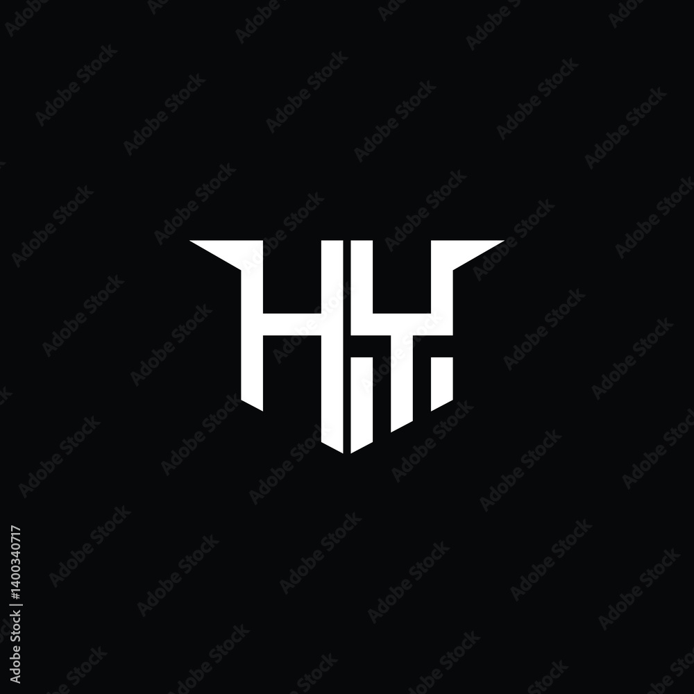 Fototapeta premium Modern Construction Logo with Symmetrical Design