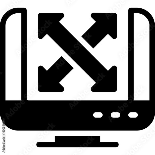 Software Scalability Glyph Icon
