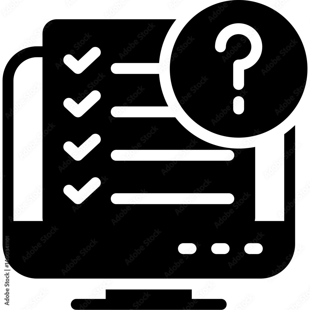 Software Testing Glyph Icon