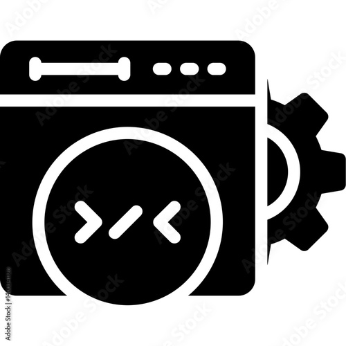 Software Design Glyph Icon