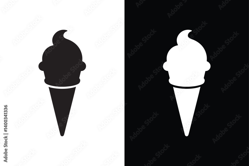 Ice-creams vector icon design vector on White Background ,Vector Art Illustration on white background. Ice-creams vector icon design vector on White Background ,Vector Art Illustration on white background.