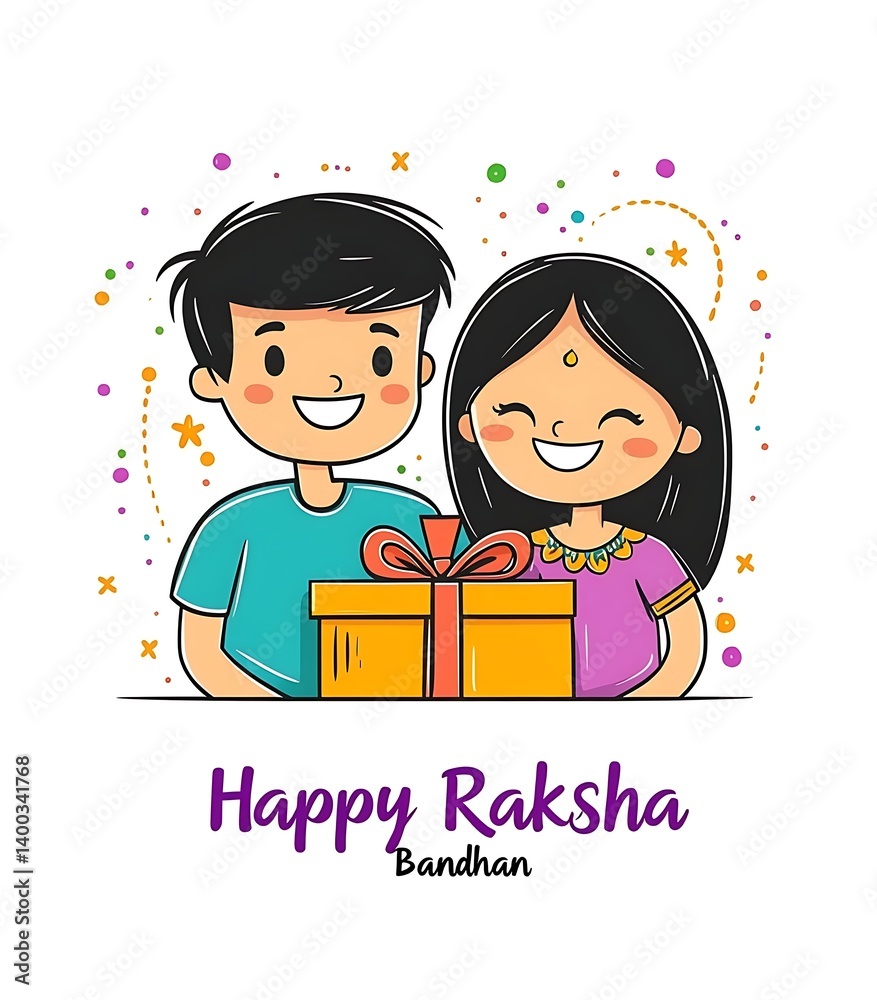 Happy Raksha Bandhan poster banner background, brother and sister celebrating rakhi festival Happy Raksha Bandhan poster banner background, brother and sister celebrating rakhi festival