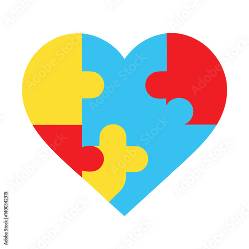 Autistic Heart Connection Vector Puzzle
ator Artwork