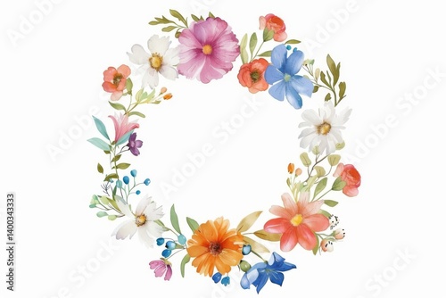 Vibrant Boss's Day Flower Wreath