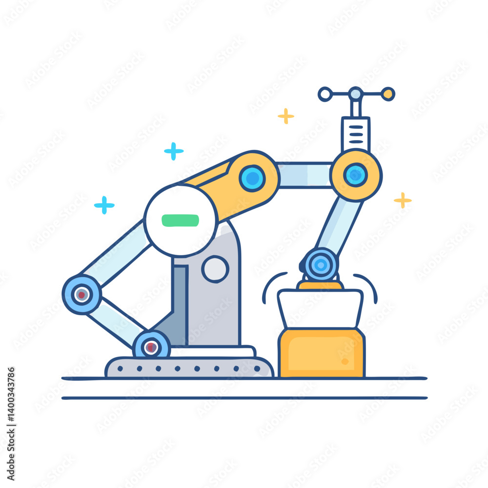 Fototapeta premium robot icon, robot vector illustration-simple illustration of robot, perfect for robot logos and icons