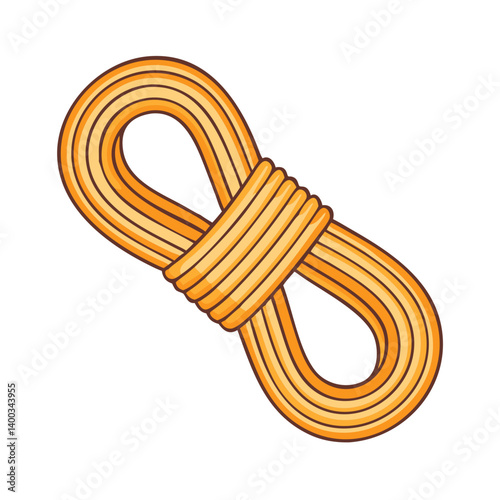 rock climbing rope icon, rock climbing rope vector illustration-simple illustration of rock climbing rope, perfect for rock climbing rope logos and icons