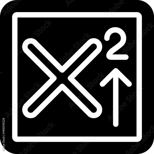 Text Superscript Glyph Icon