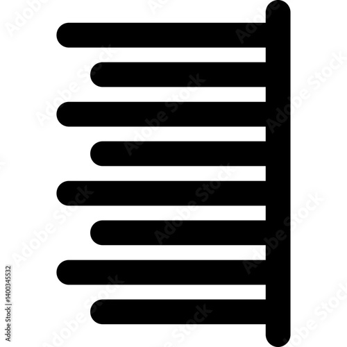 Text Alignment Right Glyph Icon