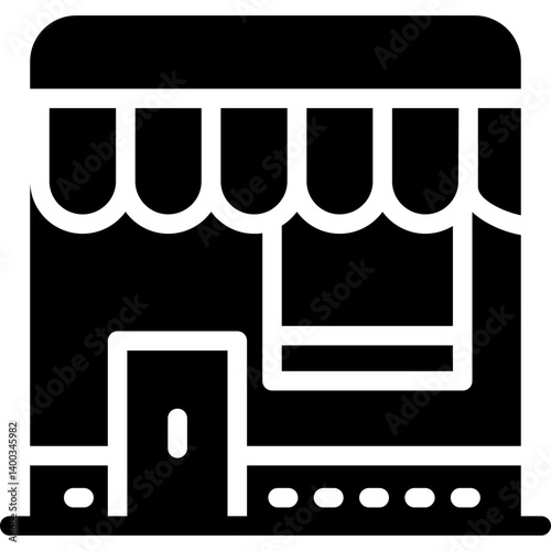 Coffee Shop Pastries Glyph Icon