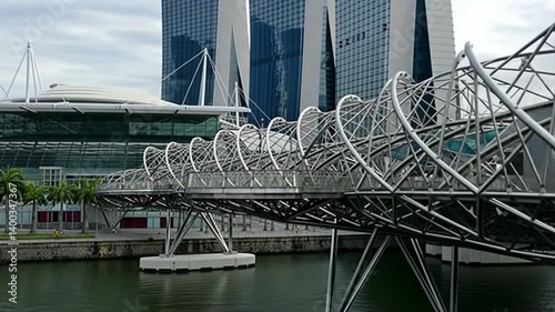 The Helix Bridge in Singapore: A Modern Architectural Marvel