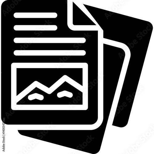Document Image Glyph Icon