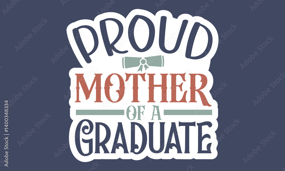 Obraz premium Graduation Sticker Bundle, and Single Design