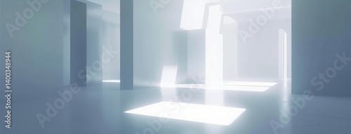 Ethereal Light in Minimalist Space