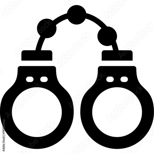 Handcuffs Glyph Icon