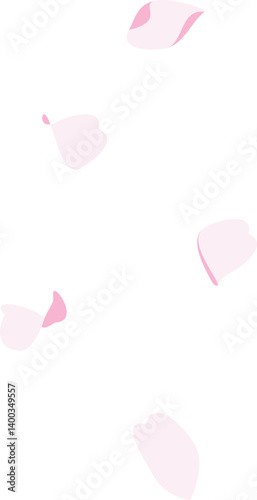 Cherry Blossom Leaf Confetti Illustration 벚꽃잎 컨페티 일러스트