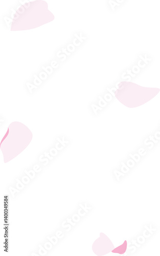 Cherry Blossom Leaf Confetti Illustration 벚꽃잎 컨페티 일러스트