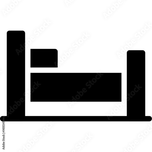 Prison Bed Glyph Icon