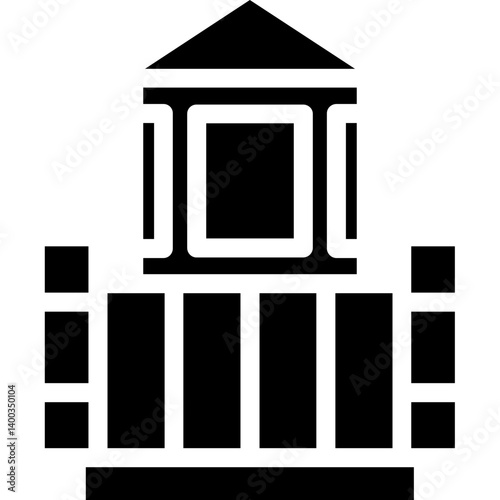 Prison Guard Tower Glyph Icon