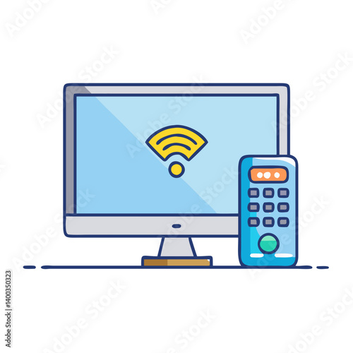 smart tv icon, smart tv vector illustration-simple illustration of smart tv, perfect for smart tv logos and icons