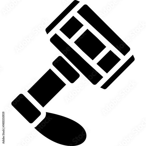 Viking Thor Glyph Icon