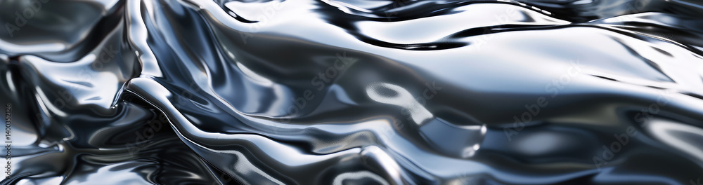 Shimmering Satin Waves