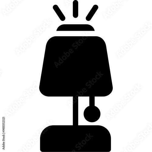 Lamp Glyph Icon