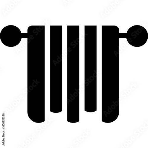 Curtains Glyph Icon