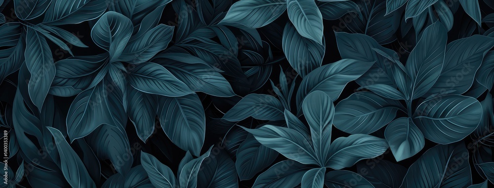 Lush Greenery in Shades of Shadow