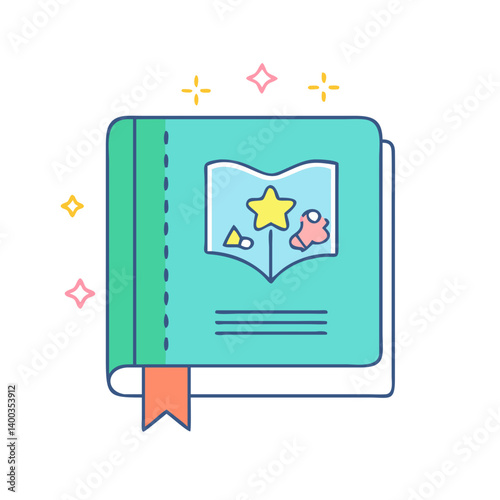 storybook icon, storybook vector illustration-simple illustration of storybook, perfect for storybook logos and icons