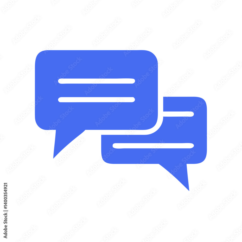 Chat Speech Bubbles Icon Representing Communication and Messaging Chat Speech Bubbles Icon Representing Communication and Messaging