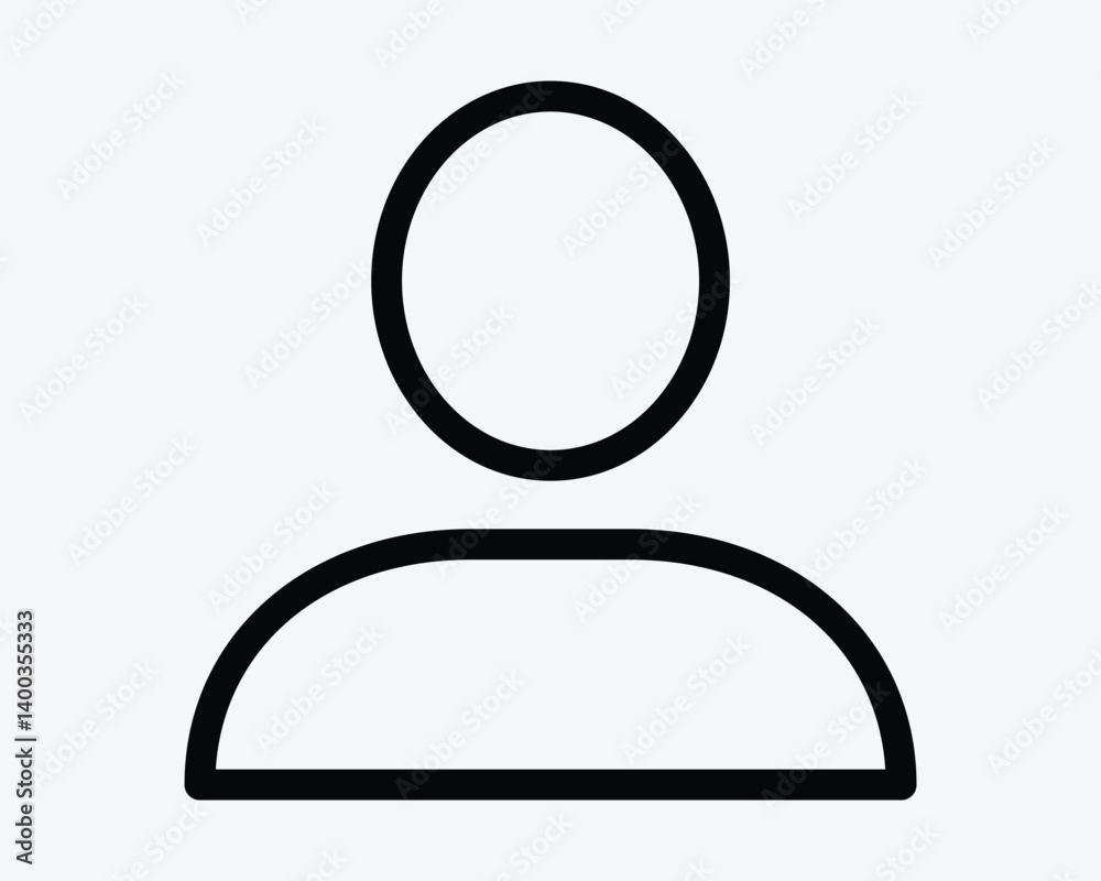 Social Media Account Member Login Outline Human Shape Person Avatar ID Admin Log In People Man Portrait Identity Black White Thin Vector Icon Sign Symbol Social Media Account Member Login Outline Human Shape Person Avatar ID Admin Log In People Man Portrait Identity Black White Thin Vector Icon Sign Symbol