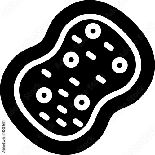 Cleaning Sponge Glyph Icon