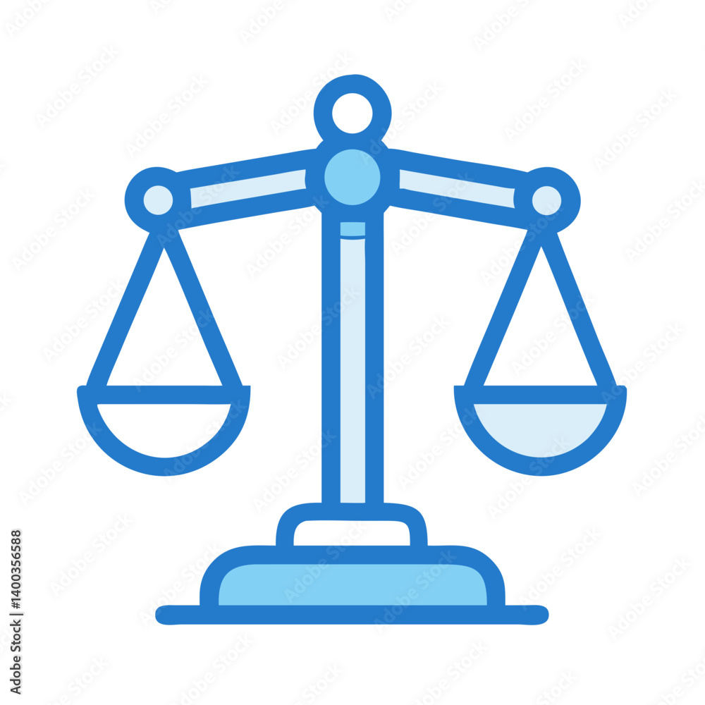 Justice Balance Scale Icon Representing Legal Matters and Fairness Justice Balance Scale Icon Representing Legal Matters and Fairness