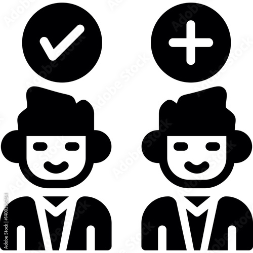 Discussion Conflict Glyph Icon
