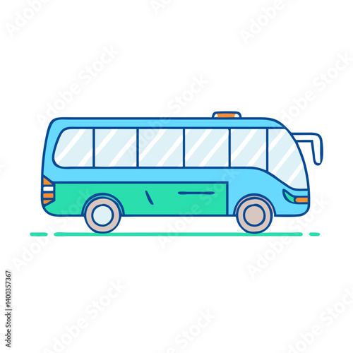 tour bus icon, tour bus vector illustration-simple illustration of tour bus, perfect for tour bus logos and icons