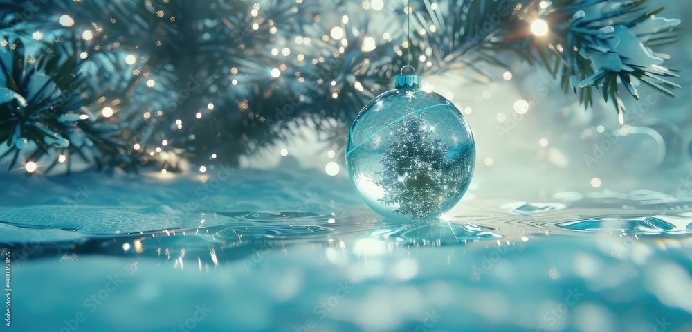 Enchanted Winter Reflection