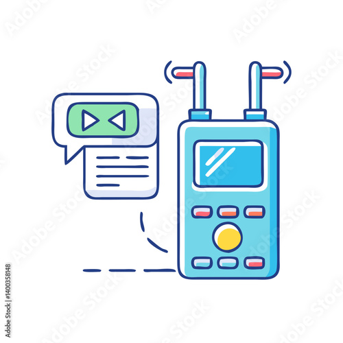 translator device icon, translator device vector illustration-simple illustration of translator device, perfect for translator device logos and icons