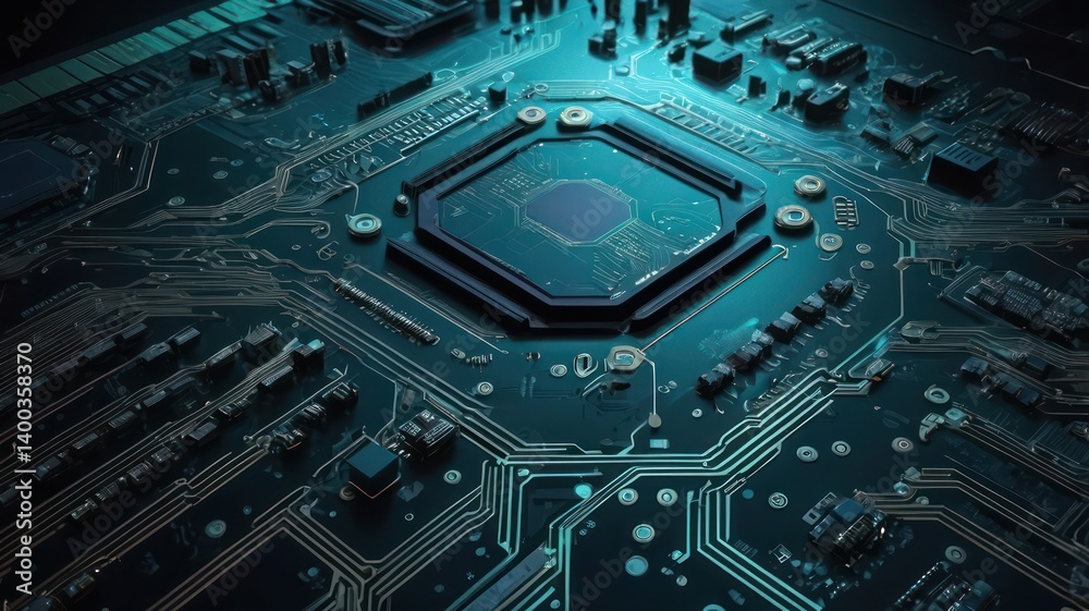 Fototapeta premium circuit board background