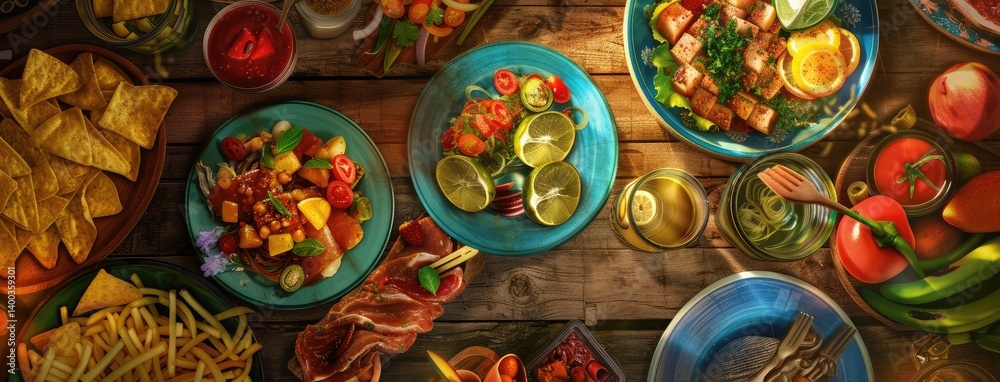 Colorful Culinary Spread