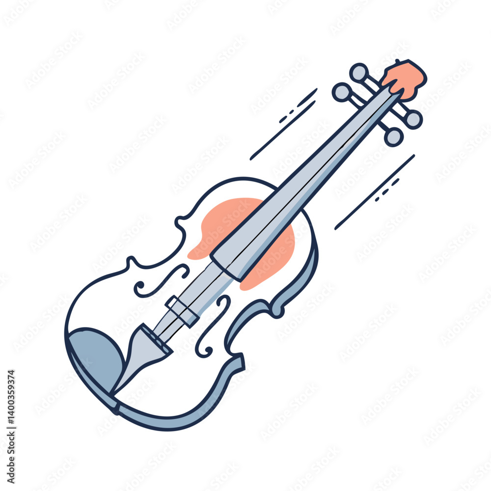 Obraz premium violin icon, violin vector illustration-simple illustration of violin, perfect for violin logos and icons