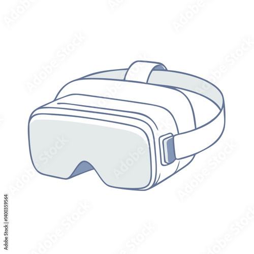 virtual reality headset icon, virtual reality headset vector illustration-simple illustration of virtual reality headset, perfect for virtual reality headset logos and icons