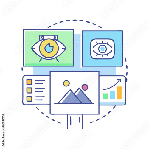 vision board icon, vision board vector illustration-simple illustration of vision board, perfect for vision board logos and icons