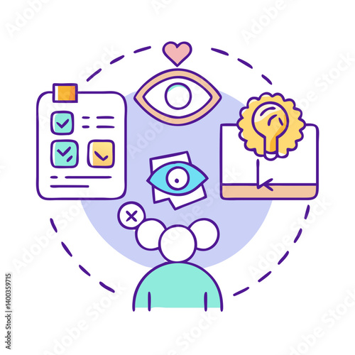 vision board icon, vision board vector illustration-simple illustration of vision board, perfect for vision board logos and icons
