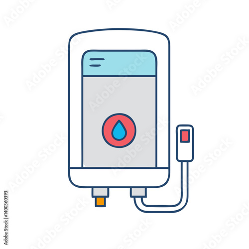 water heater icon, water heater vector illustration-simple illustration of water heater, perfect for water heater logos and icons