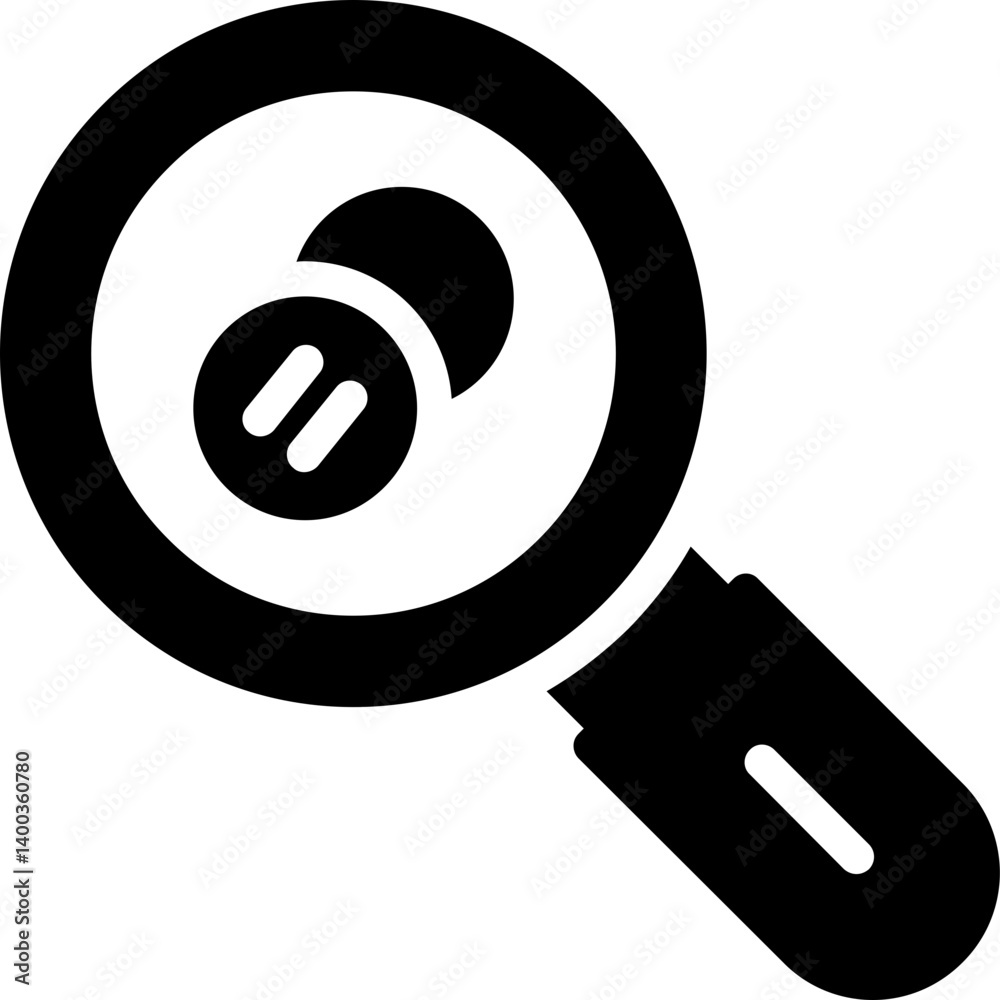 Search Effect Glyph Icon Search Effect Glyph Icon