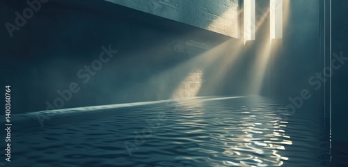 Obraz na płótnie Ethereal Light Over Still Waters w salonie